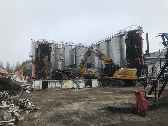 Démantèlement, démolition site industriel
