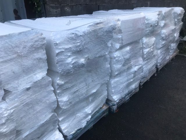 Pains de polystyrène plastique industriel